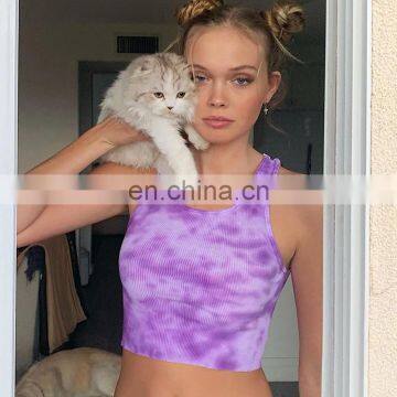 2020 Women Summer Fashion Sexy Casual Multicolor Short Shirt Tank Tops For Ladies photo-3