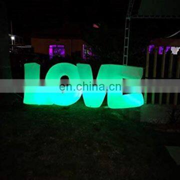 Inflatable Letter LOVE White Fabric Lighted Inflatable LED Tube Decoration for Wedding Party photo-5
