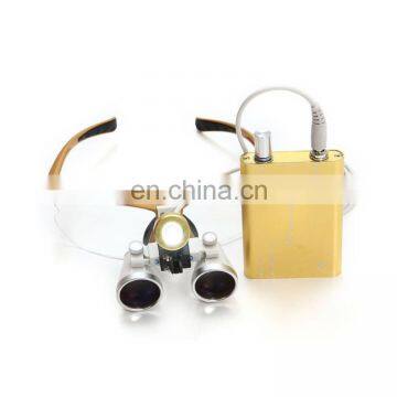 binocular magnification glasses dental surgery medical headlamp surgical portable led headlight with loupes