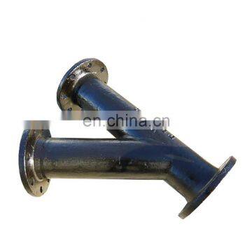 Branch tee fitting Flange connector 45 degree y branch  lateral tee for ductile iron pipe