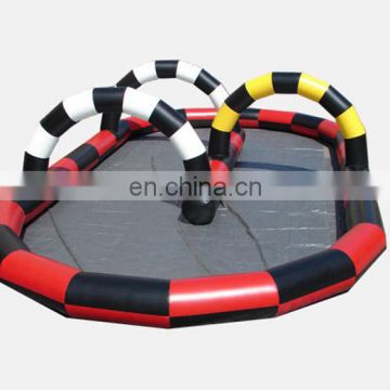 outdoor sport games inflatable car race course track