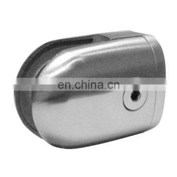 Wholese Price Oval Head Handrail Accessories 304 Grade Glass Clamp Stainless for Round Tube 38.1mm