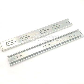 GXS4512 High Quality 45mm Width Rough Surface With Line 3 Fold Ball Bearing Drawer Slide Furniture Channels photo-4
