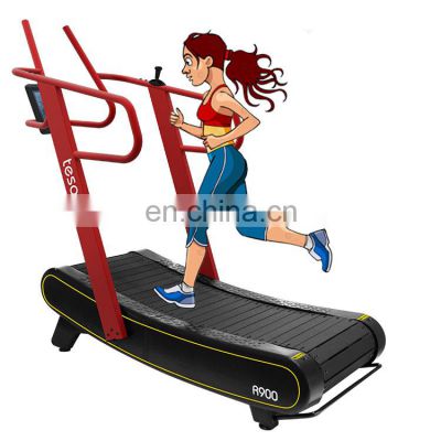 commercial treadmill in Gym Equipment manual multifunction curved treadmill running machine hot sale fitness gym equipment