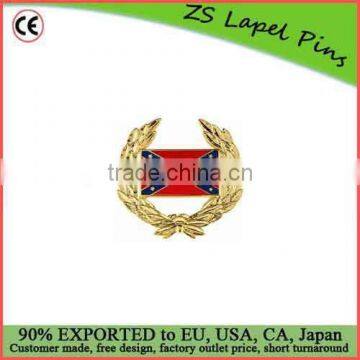 Free digital proof design custom Flag with Wreath Cuff Links