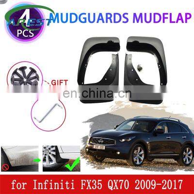 for Infiniti FX FX35 FX37 FX50 QX70 2009 2010 2011 2012 2013 2014 2015 2016 2017 Mudguards Mudflap Fender Mud Splash Accessories