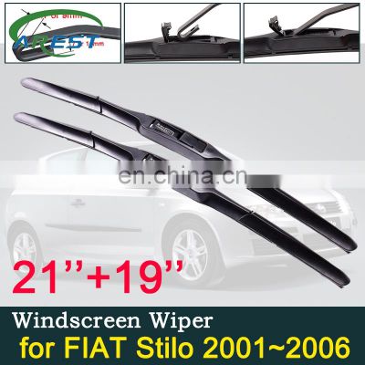 for FIAT Stilo 2001~2006 2002 2003 2004 2005 Front Window Windscreen Windshield Wipers Car Wiper Blades Car Accessories