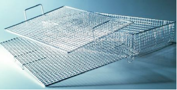 Instruments Wire Mesh Basket Sterilisation basket – wire mesh base, perforated sides – various sizes