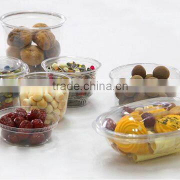 ALL SIZES clear PET Deli Container with lid,disposable salad case,clear plastic fruit case,disposable PET vegetable box with lid