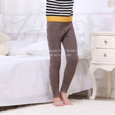 New Kids Winter Warm Thick Kids Cashmere Trousers Computer Jacquard For Childrens photo-3