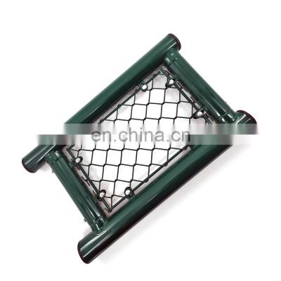 Top barbed wire boundary line galvanized security galvanized chain link fence