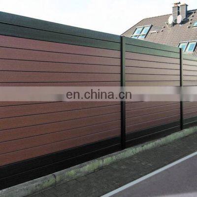 XINHAI Fence Wpc Hot Sale Dark Grey Privacy Decorative Outdoor Garden Fence Wood Composite photo-2