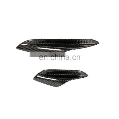 Carbon Fiber E9x M3 Front Canards Bumper Fins for BMW E90 E92 E93 M3 05-13 photo-4