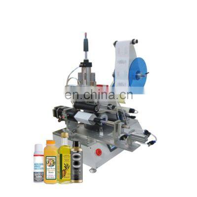 Semi automatic labeling machine for round bottle for plastic Jar