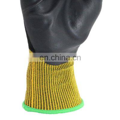 New Black Knitted Seamless Nitrile Foam Coated Work Labor Glove photo-5
