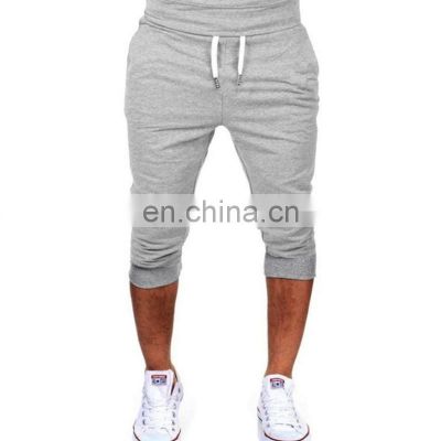 Wholesale men's leisure sports fitness men's five-point pants track and field sports jogging pants custom jogger