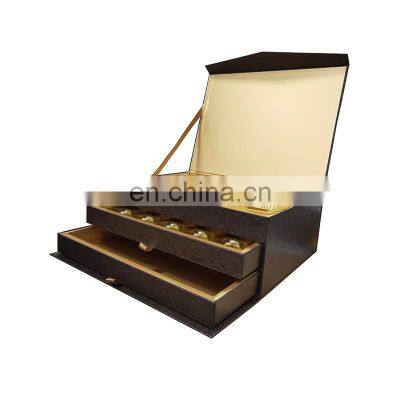 Luxury Arabic 3 layers custom slide open drawer gift box packaging