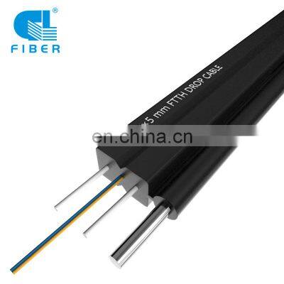 Cable fibra optica drop ftth 12 coredrop wire indoor outdoor ftth fiber optic cable lszh drop cable g657a