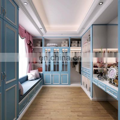 Customized Design Open Cloakroom Shaker Style Door Bedroom Wardrobe Cabinet