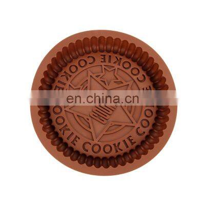 Food Grade round Shape Silicone Cookie cake mold