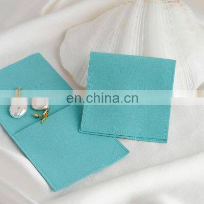 PandaSew Custom High Quality Luxury Microfiber Small Earring Ring Packaging Jade Storage Jewelry Pouch