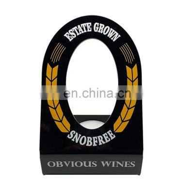 Black Acrylic Bottle Display Stand Red Wine Display Stand photo-2
