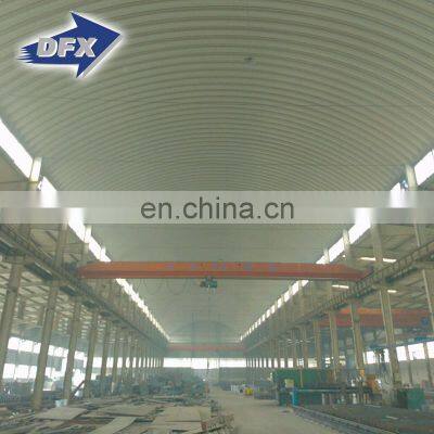 DFX Prefabricated Easy Installed Light Metal Style Arch Steel Building