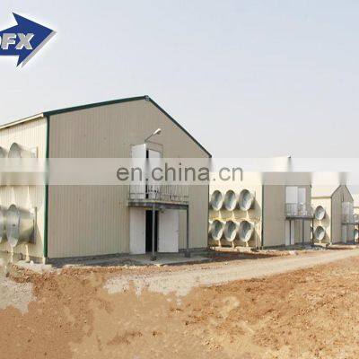 Steel Poultry House Metal Building to Contain Breeding Equipments Layer Cages and Drinkers and Feeders photo-4