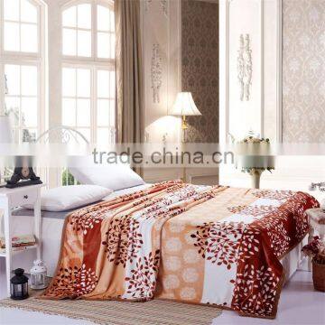 2015 new products super soft warm woven embossed Chinese style custom mink blanket