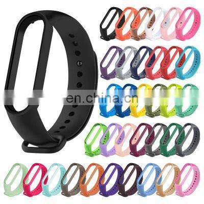 M5 Boorui 2021 Mi Band 5 Strap Sport Mi Band 4 Strap Silicone Wristbands Miband 6 Strap For Mi Band 6 5 4 3 Replacement photo-4