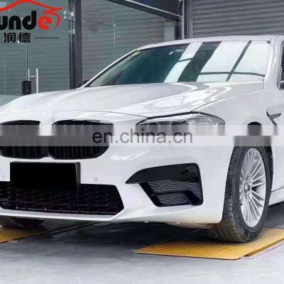 Runde Car Modification PP Material Front Bumper For BMW 5 Series F10 F18 Upgrade to 2021 G30 M5 Style photo-4
