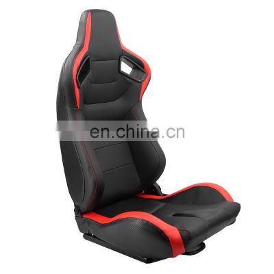 Adjustable Black  Universal use PVC racing seats Car Seat