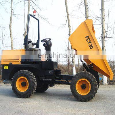 MAP Efficiency FCY30 3 ton Front loading 4X4 tipper truck Hydraulic small dump truck china