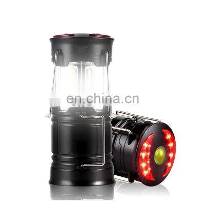 Waterproof Collapsible Lantern Outdoor Camp Light Emergency Warning Multifunctional Portable Lantern Cob Led Camping Lantern