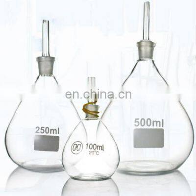 Factory Price Temperature Pycnometer Transparent Water Test Lab Pycnometer Density