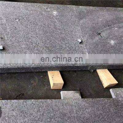 Top Surface Flamed Black Granite Stairs Steps for Outdoor photo-4
