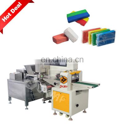 Automatic Play Dough Mixing Extrusion and Packing Machine Line Kids Color Cup Play Dough Packing Machine