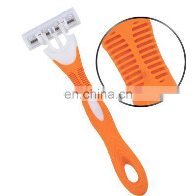 Triple Blades Female Razor Sharp Safety Bikini Razor Smooth Body Hair Remover With Aloe Vera Strip LY3-03Y4