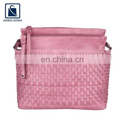 Factory Price Optimum Quality Stylish Fashion Modern Design Genuine Leather Women Sling Bag for Bulk Purchase