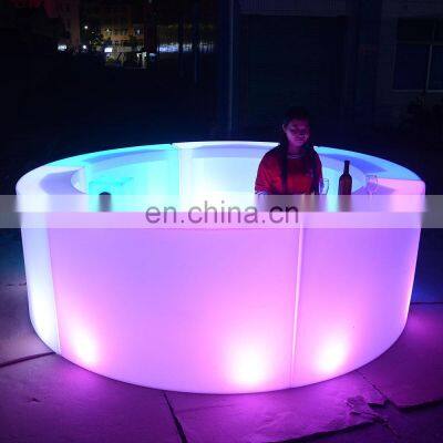 led plastic portable bar counter Furniture /Commercial hookah Illuminated Led Night Club lounge bar modern bar counter