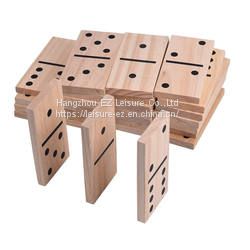 28 Pcs Indoor Wooden Domino Box Game Educational Game for Adult and Children