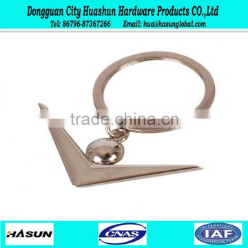 cheap price anchor shape alloy keychain well plating