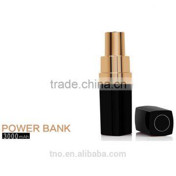 3000mah Rough CoCo shine usb lipstick power bank