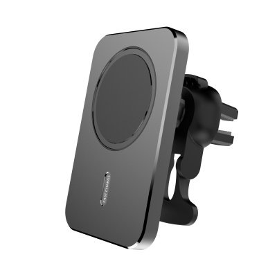 15W Magnetic Car Wireless Charger Aluminum alloy material air vent clip phone holder Multi-angle adjustable for mobile phone