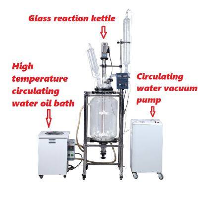 Glass reaction kettle