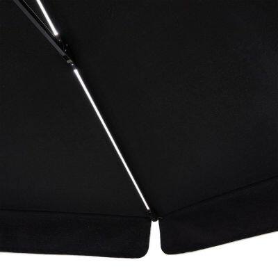 Offset 11FT Hanging Garden Umbrella UPF50+ Cantilever Polyester Crank Patio Outdoor OEM photo-4