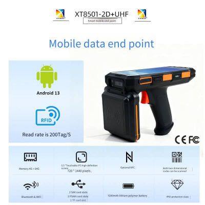 Xingtong Xt8501 Industrial Mobile Phone Rfid Barcode Collector, High-frequency Uhf Android Pda Handheld Terminal Manufacturer
