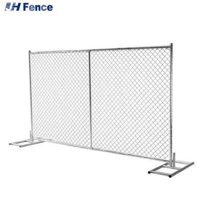 Cercas temporárias de malha de arame em grade de corrente padrão americana personalizadas para construção