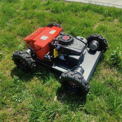 Agriculture Gasoline Powered Electric Motor Driven Remote Control Wheeled Mower With Steel Chassis
