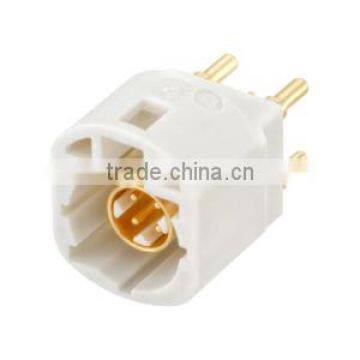 w. housing B Coding White Color 4 pin Plug Straight PCB mount High Speed Data HSD Connector